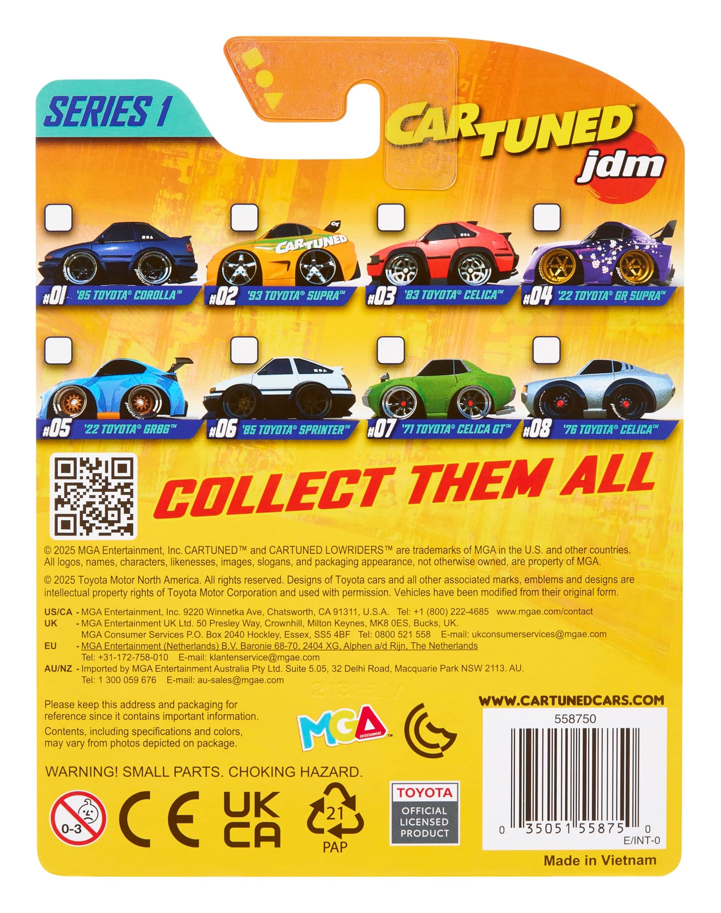 MGA Entertainment CarTuned JDM Tuners Series 1-1993 Toyota Supra (A90)