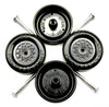 Pine Derby Car Official Scout Speed Wheels and Axles | Professionally Lathed | Pinewood Car Wheels | Maximum Velocity