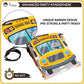 Pirese Wheels on the Bus Birthday Banner Kit, School Bus Party Decorations with Balloons, Yellow Bus Theme Decor for Kids Birthday Party