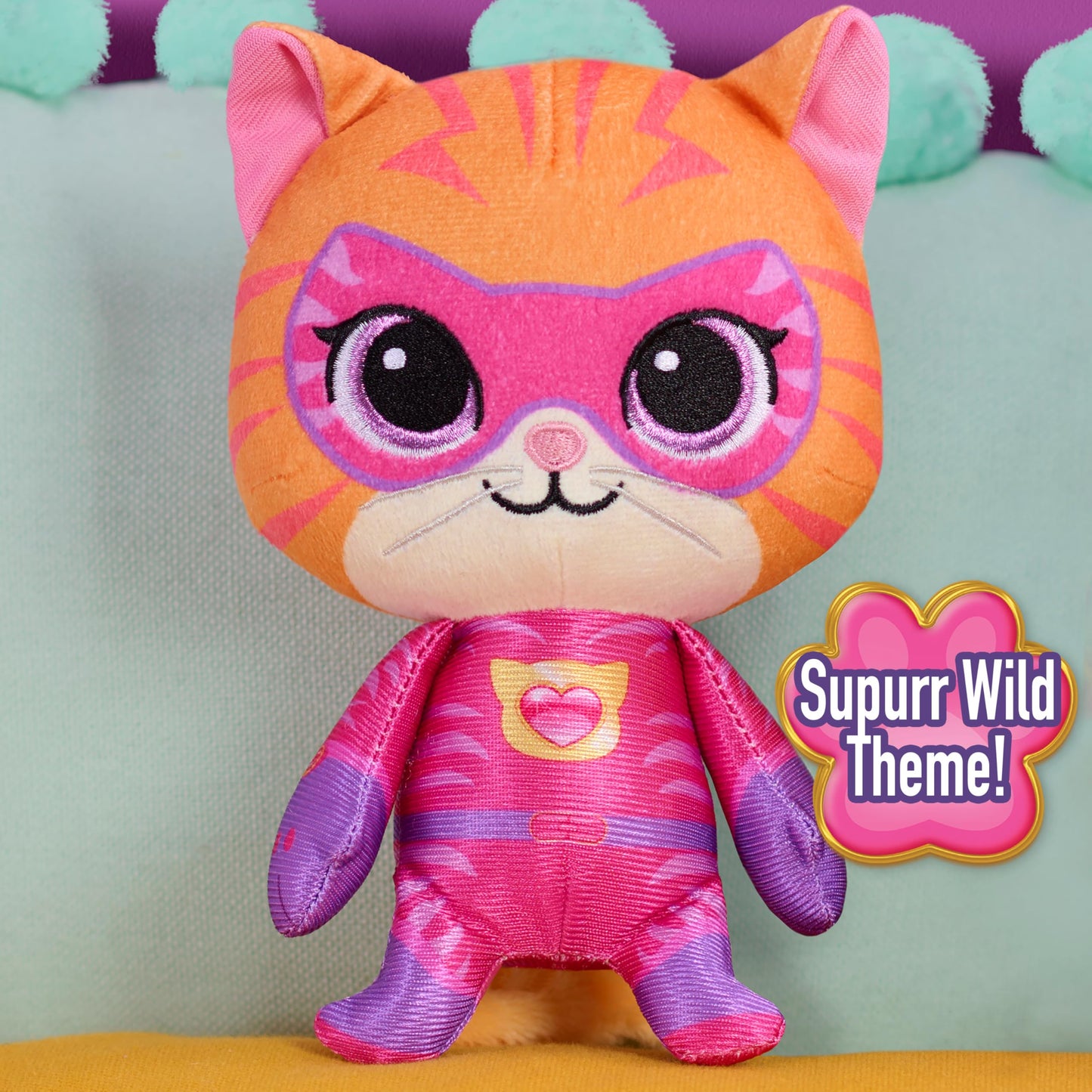 Disney Jr. SuperKitties Ginny Small Plush, Su-Purr Wild Stuffed Animal