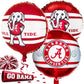 Havercamp University of Alabama Balloons (3 Pack) Alabama Crimson Tide Decorations with 2-Sided Prints featuring Big Al Alabama and Bama's A Logo