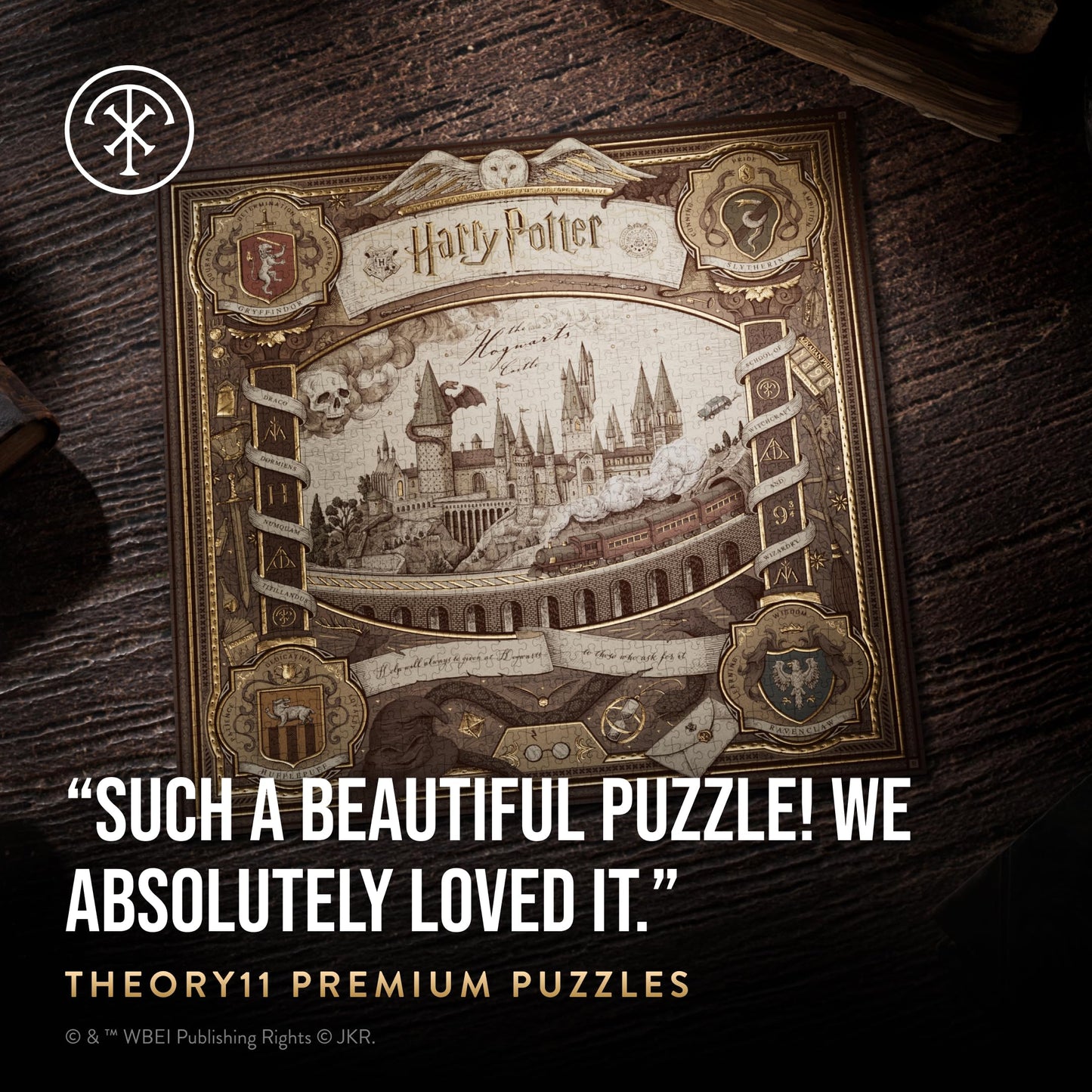 theory11 Harry Potter Jigsaw Puzzle - 1,000 Piece Jigsaw Puzzle - Officially Licensed Harry Potter Merchandise & Collectibles - Precision Fit