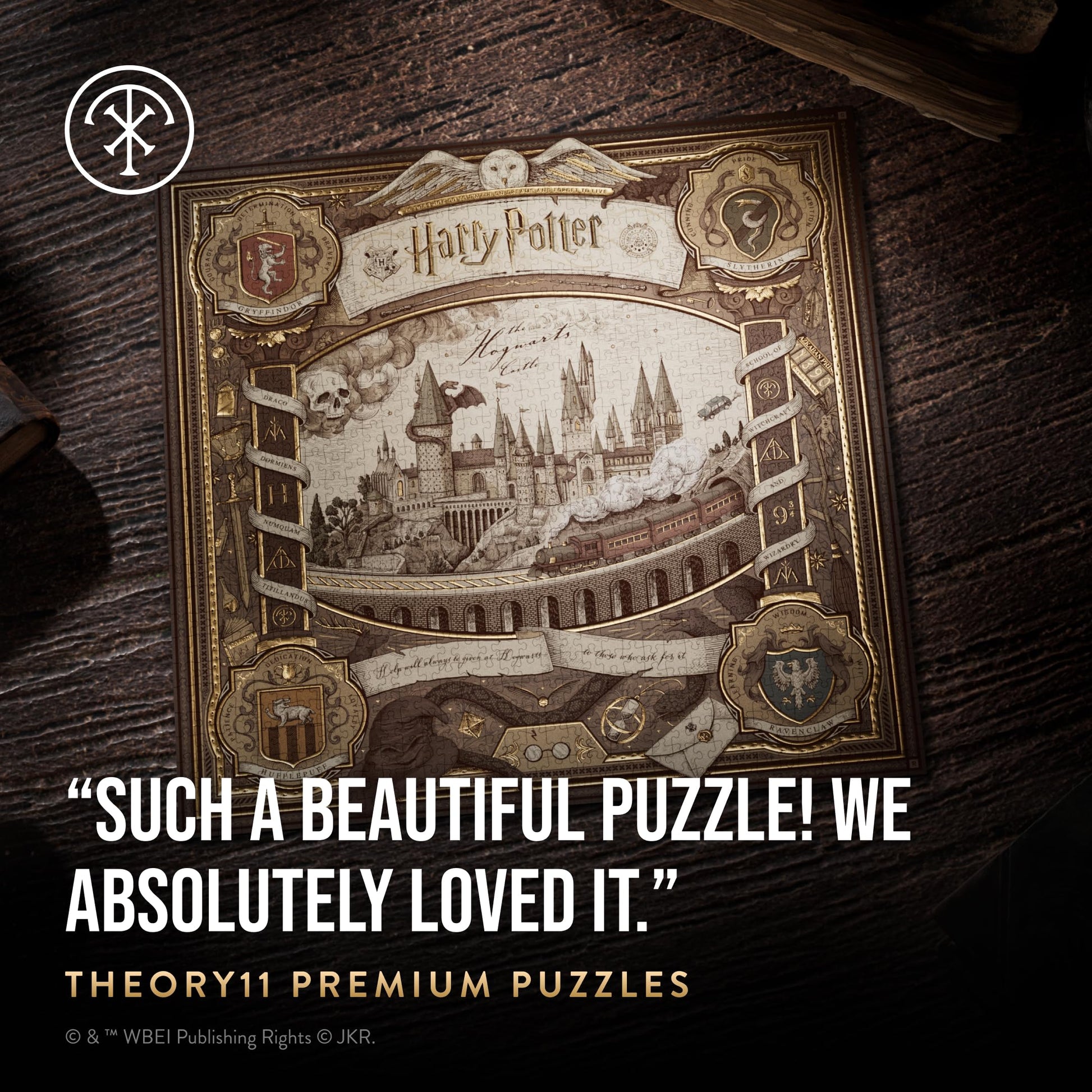 theory11 Harry Potter Jigsaw Puzzle - 1,000 Piece Jigsaw Puzzle - Officially Licensed Harry Potter Merchandise & Collectibles - Precision Fit
