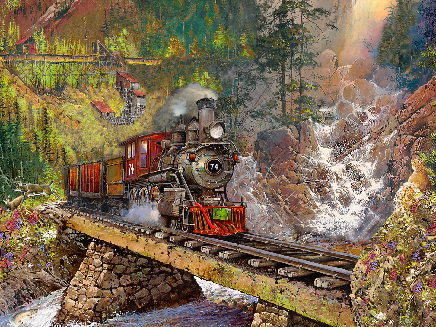 Ceaco - Engine 74-750 Piece Jigsaw Puzzle for Adults