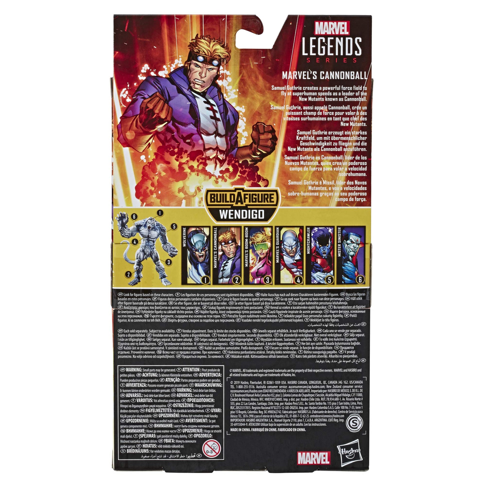 Marvel Classic Hasbro Marvel Legends Series 6" Collectible Action Figure Marvel’s Cannonball Toy (X-Men/X-Force Collection) - with Wendigo