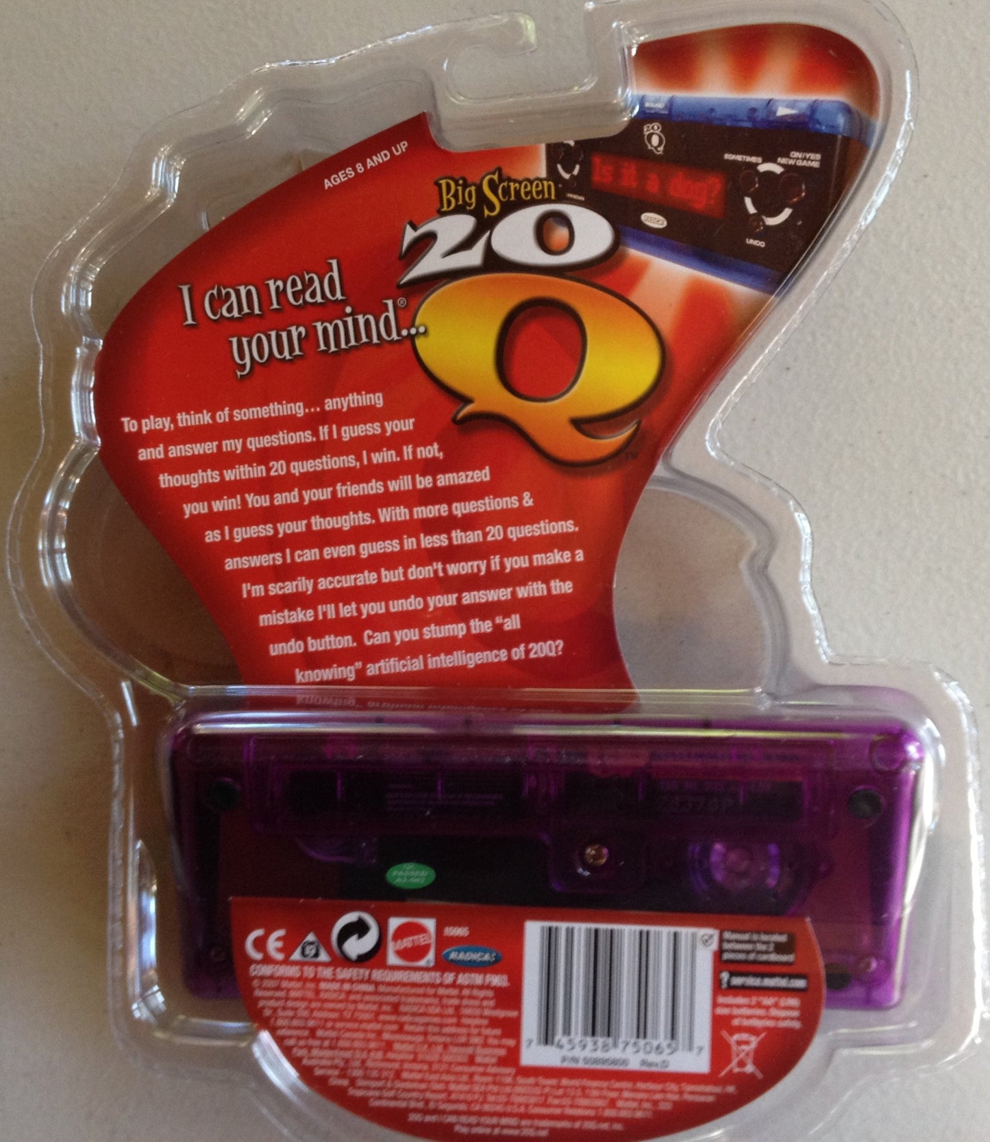 Mattel Radica Big Screen 20Q