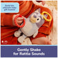 GUND Bluey Sensory Take-Along Toy, 7-Inch Teething Ring Rattle Stroller Toy