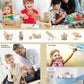 Puzzled 3D Puzzle Dragon Boat Wood Craft Construction Model Kit, Fun Unique & Educational DIY Wooden Toy Assemble Model Unfinished Crafting Hobby