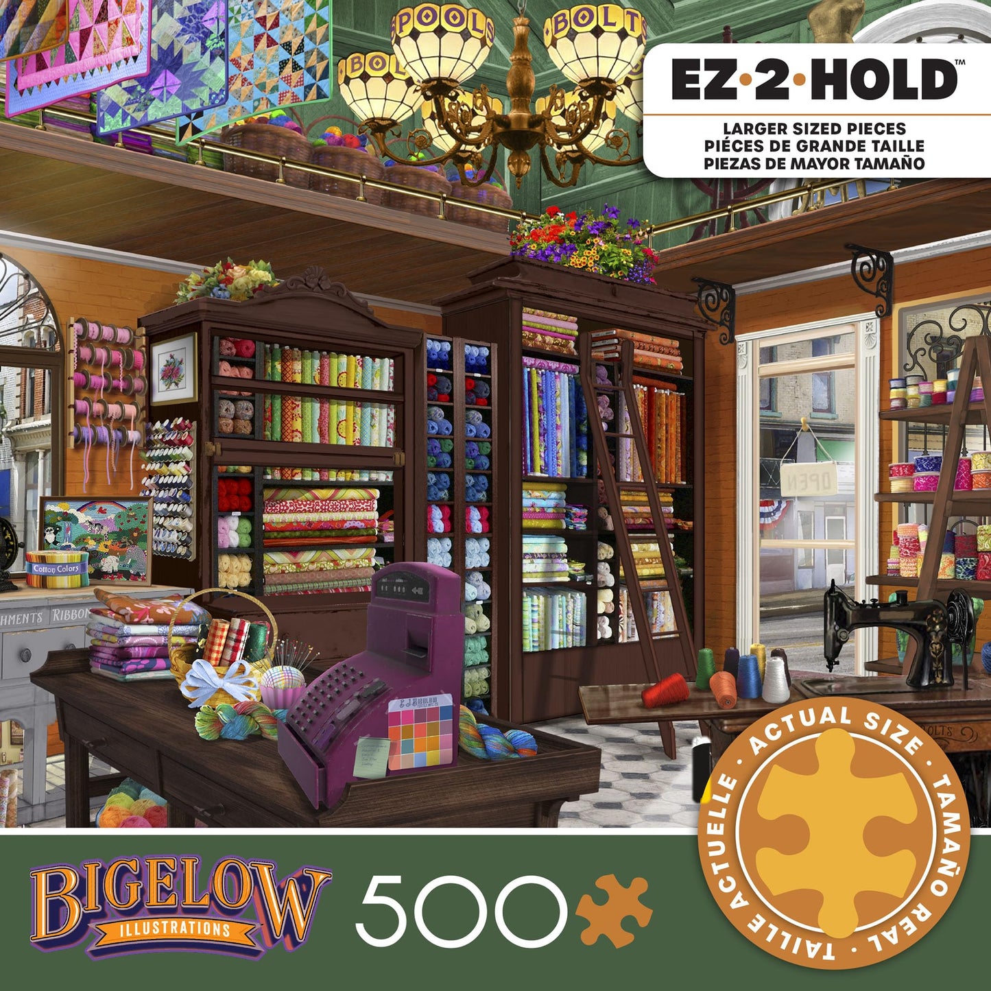 Ceaco - Spools N Bolts - 500 Large Piece Jigsaw Puzzle for Adults