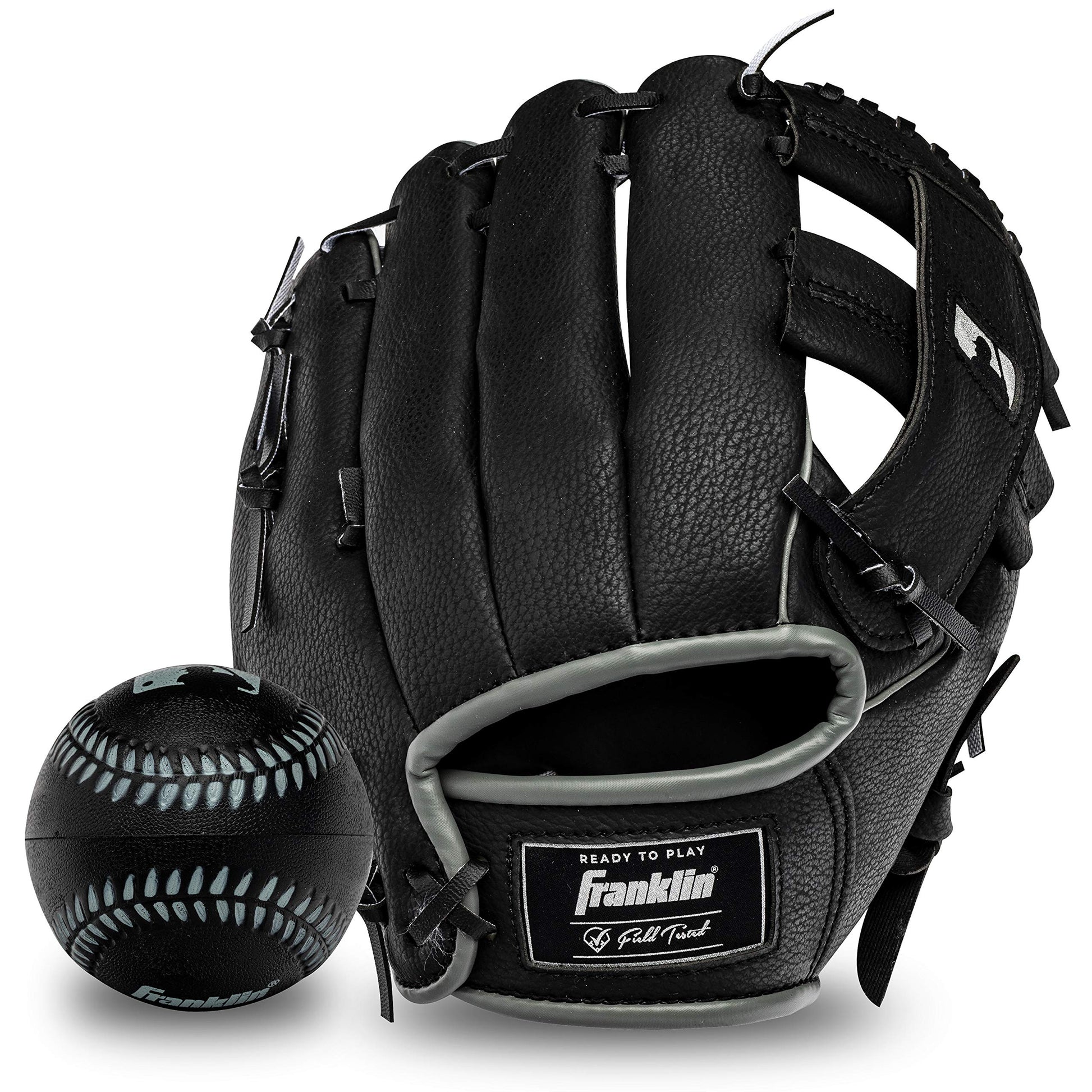 Franklin Sports MLB Teeball Glove - 9.5" Right Hand Throw - Black