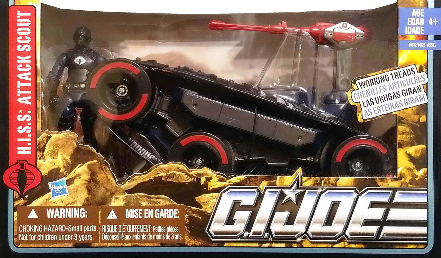 G.I. Joe Pursuit of Cobra (POC) H.I.S.S. Attack Scout with HISS Tank Driver Action Figure