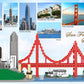 KLMEi Architecture Skylines Micro Mini Block San Francisco Building Model Set Present Gift for Adults Ages of 14+ 1610pieces