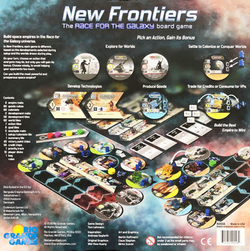 Rio Grande Games New Frontiers: Race for The Galaxy Board Game, Strategy for 2-5 Players