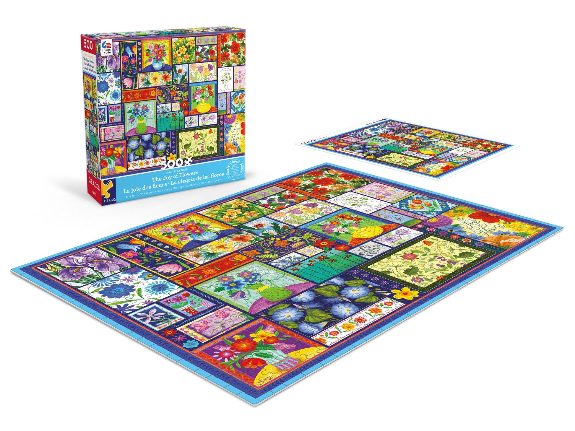 Ceaco - The Joy of Flowers - 500 Piece Jigsaw Puzzle for Adults