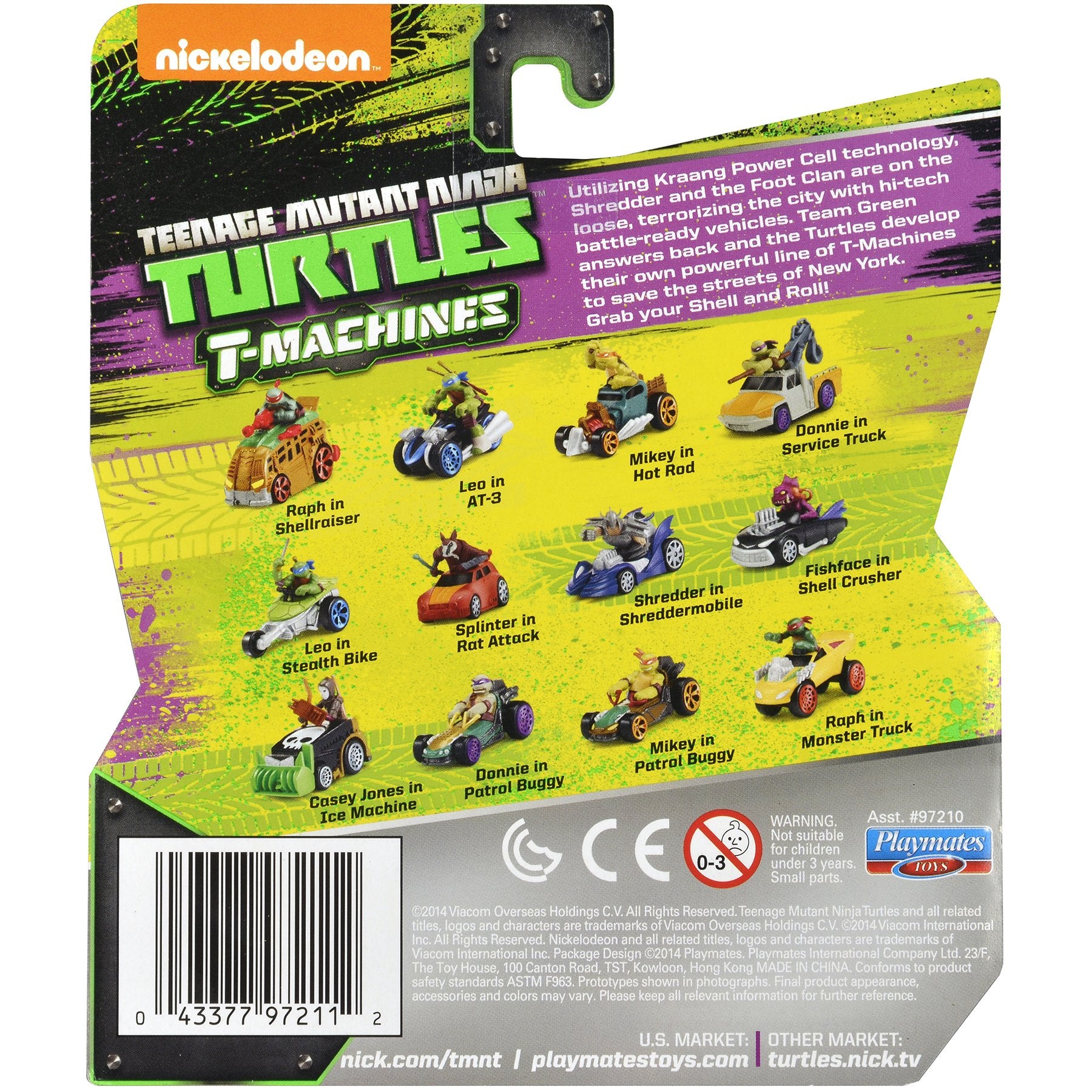 Teenage Mutant Ninja Turtles 97211 T-Machines Raphael in Shellraiser Diecast Vehicle Vehicle