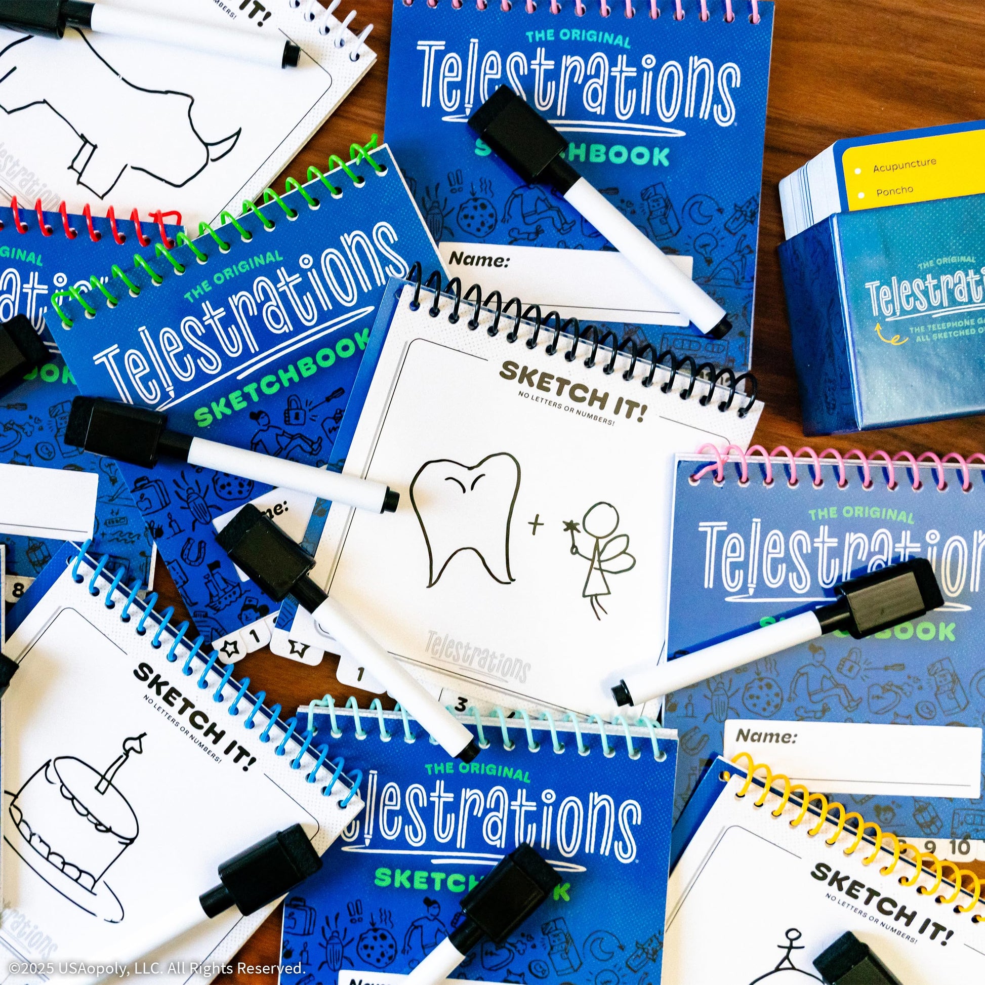 Telestrations 8 Player 2nd Edition Board Game, Award Winning Hilarious and Unpredictable Must Have Party Game with a New Look, Sketch What Your Read