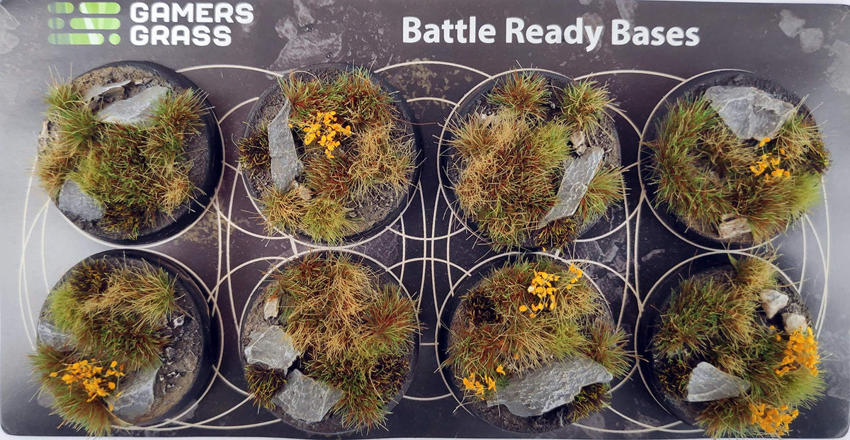 Gamers Grass - Highland Bases, Round 32mm (x8)