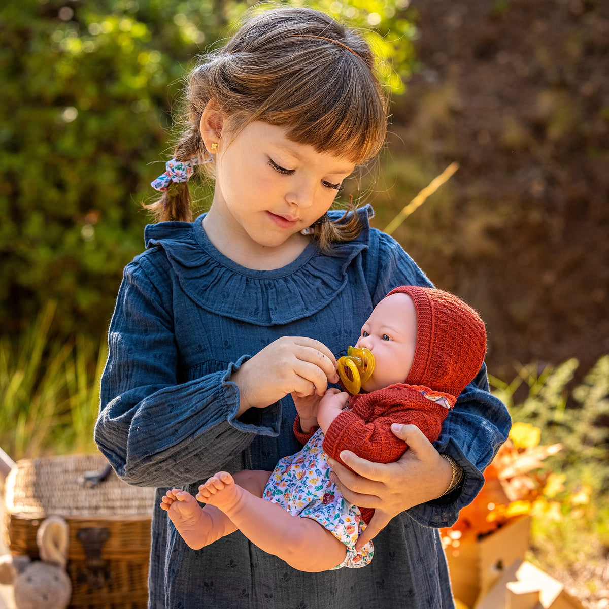 JC Toys - Nature Collection | Original La Newborn | Anatomically Correct Real Girl Baby Doll Gift Set | 15" All-Vinyl | Made in Spain | Designed by