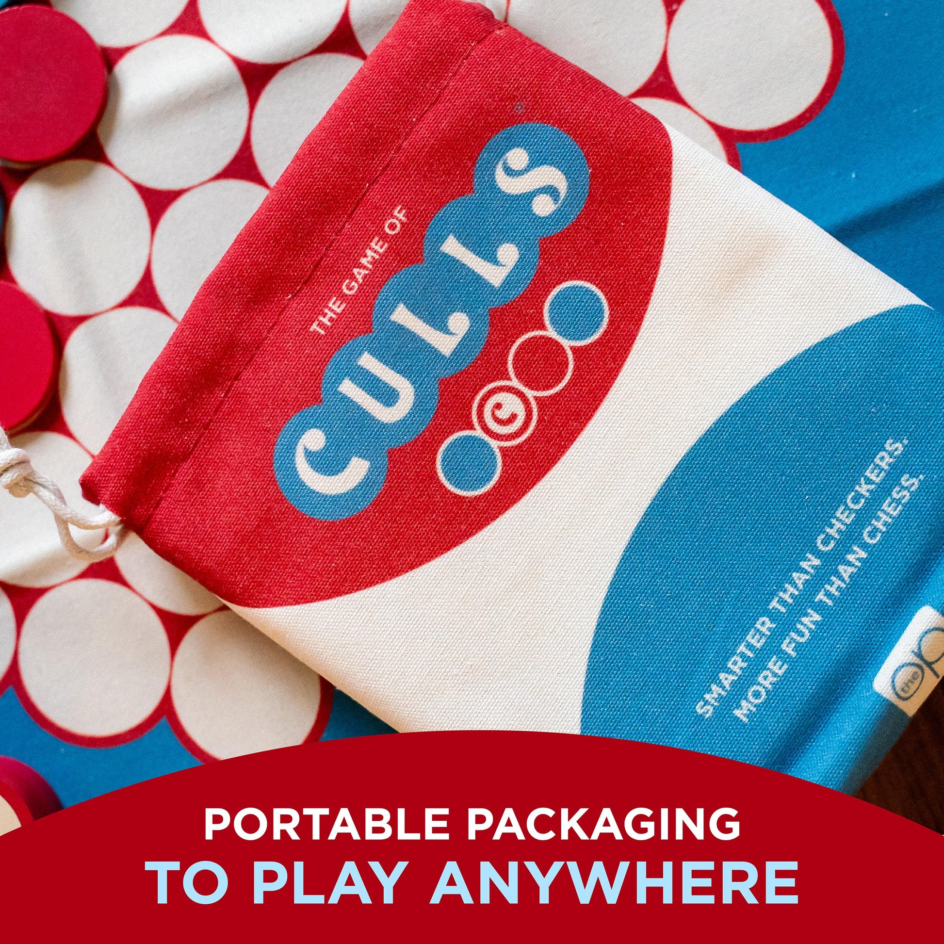 CULLS, an Abstract Strategy Board Game, Smarter Than Checkers and More Fun Than Chess, A Travel Friendly Quick Thinking Tactics Game for Ages 6 & Up