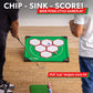 GoSports BattleChip Pong Chipping Golf Games for Adults and Families - Outdoor & Indoor Golf Game Set - Home, Backyard, Lawn, Beach, & More - 1 Board