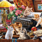 Ceaco - Paws Gone Wild - The Writer's Cats - 550 Piece Jigsaw Puzzle
