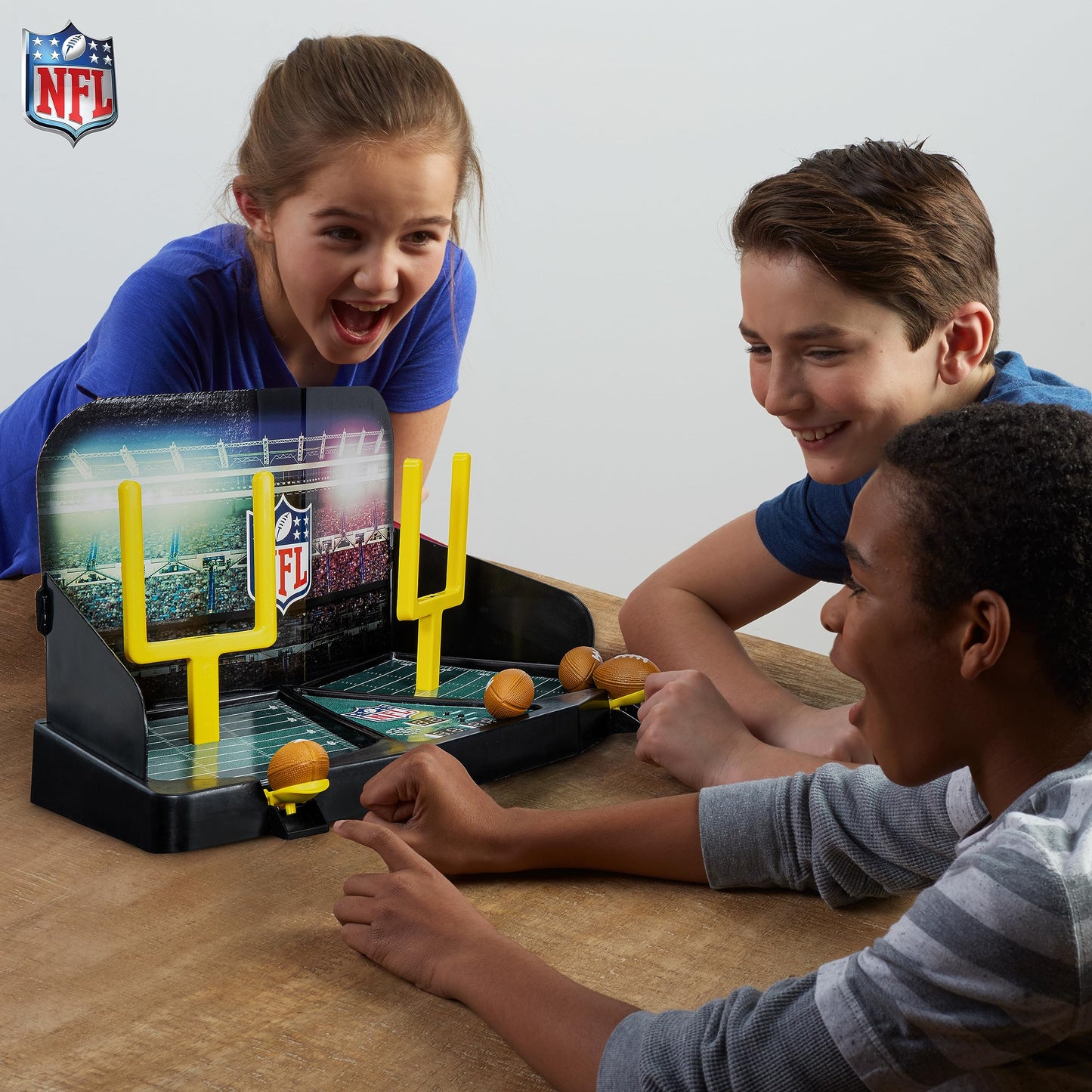 Franklin Sports Mini Football Field Goal Tabletop Game - Flying Field Goal Mini Football for Kids + Adults - Fun Indoor Sports Table Game for All Ages