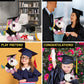 DolliBu Sparkle Eyes White Unicorn Graduation Plush Toy - Super Soft Graduation Stuffed Animal Dress Up Gown and Cap with Tassel with Personalization