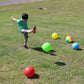 Toys+ 24 Pack 8.5 Inch Playground Balls (Red,Blue,Green,Yellow,Rainbow, Green/Swish