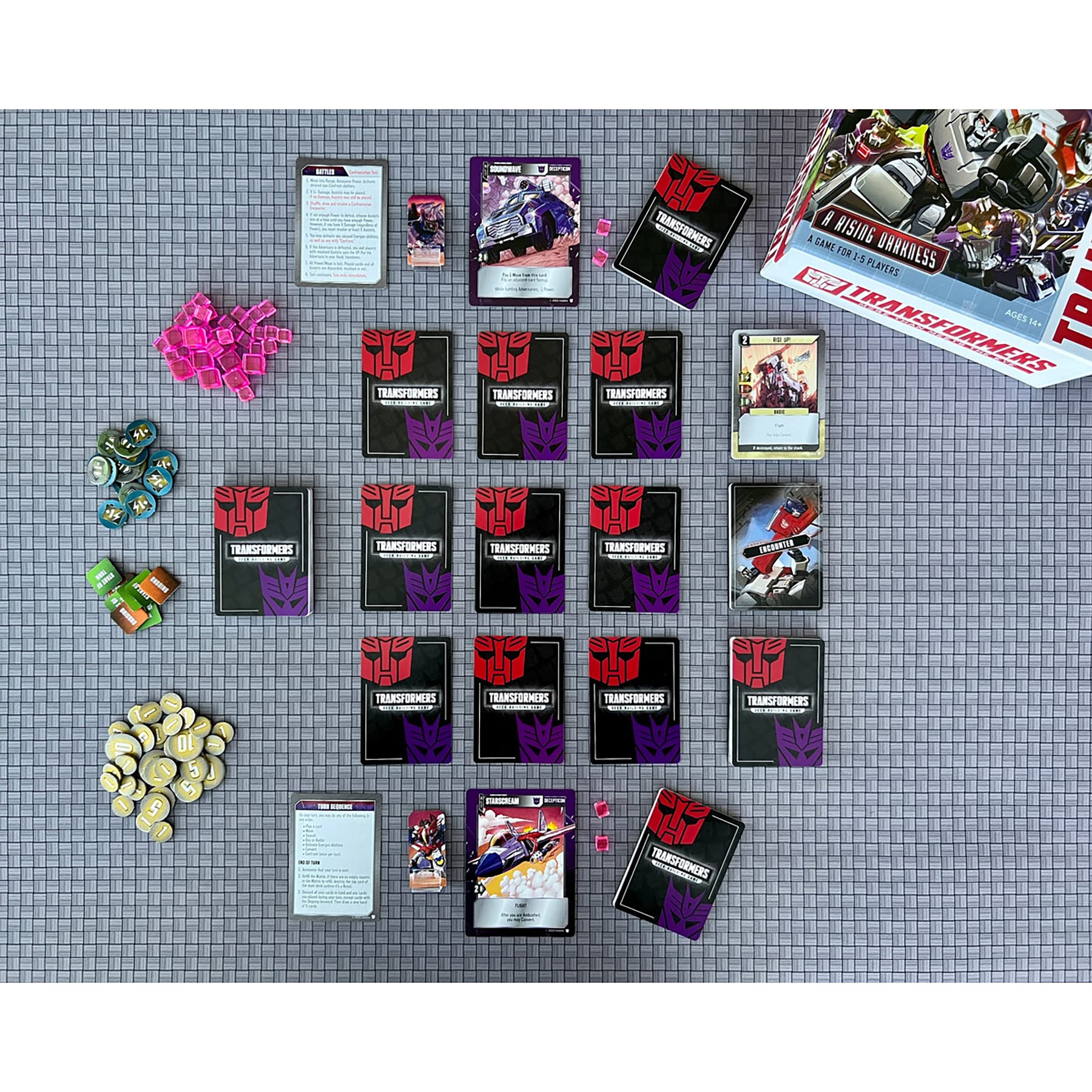 Renegade Game Studios Transformers Deck-Building Game Expansion: A Rising Darkness, 1-5 Players, Ages 14+