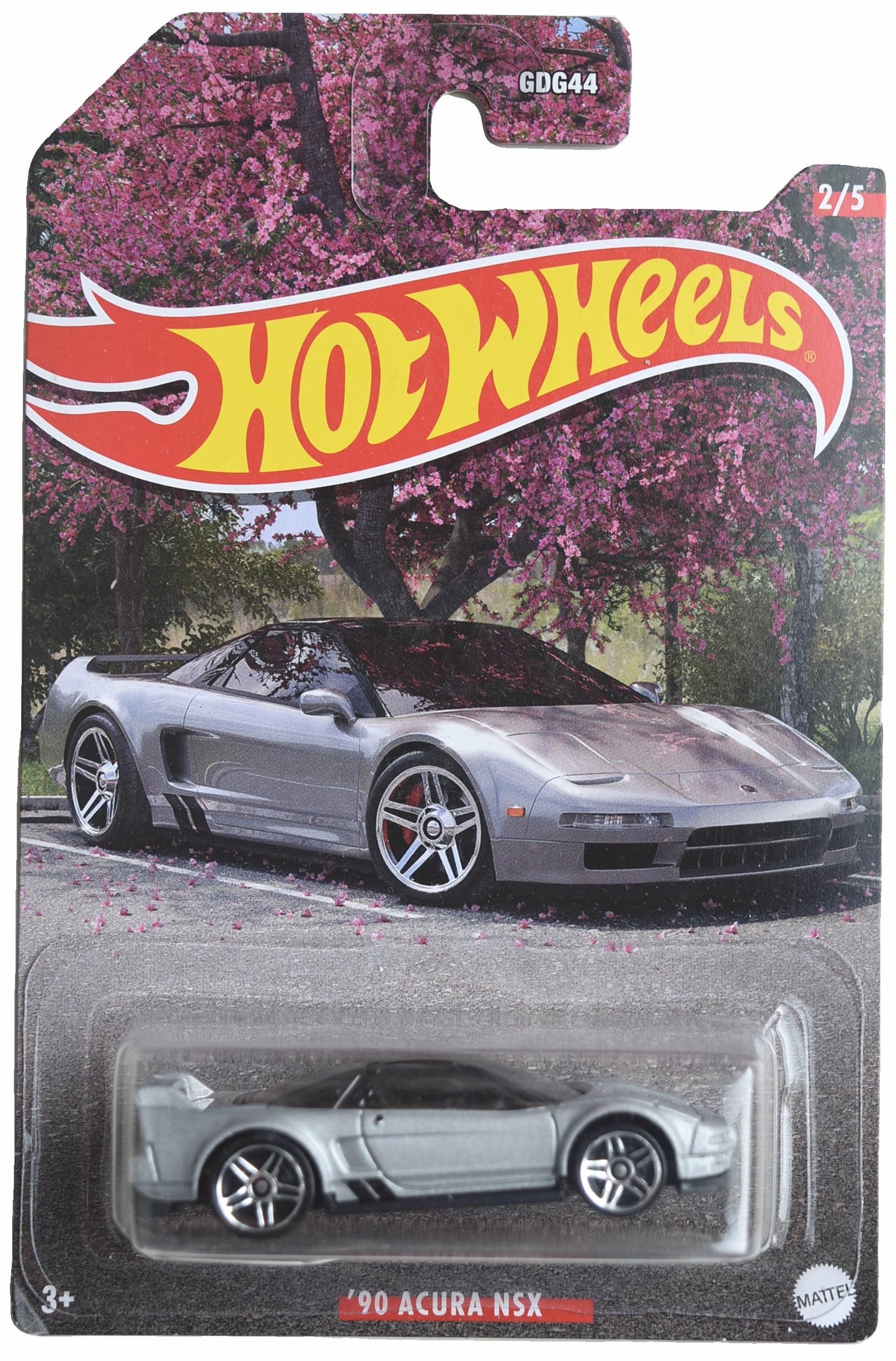 Mattel Hot Wheels '90 Acura NSX, Silver 2/5