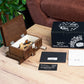 allboxesinoneplace Puzzle Box with Hidden Compartments, Secret Lock and Key