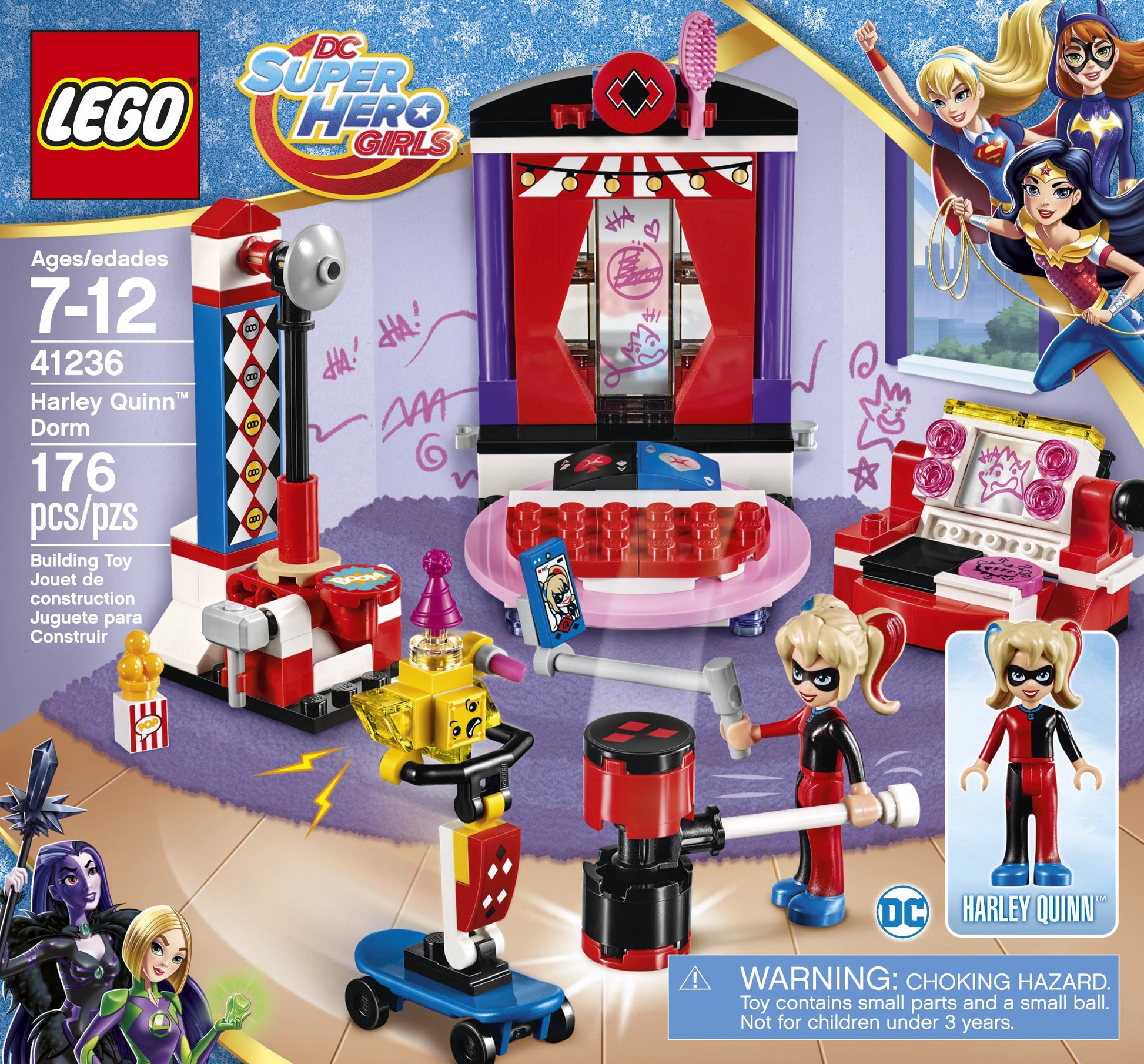 LEGO DC Super Hero Girls Harley Quinn Dorm 41236 Building Kit (176 Piece)