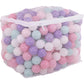 BalanceFrom Play Pit Balls Toy Set for Kids with Mesh Bag, Rainbow or Pastel Colors - Crush-Proof Plastic for Ball Pits, Playhouses, Bounce Houses