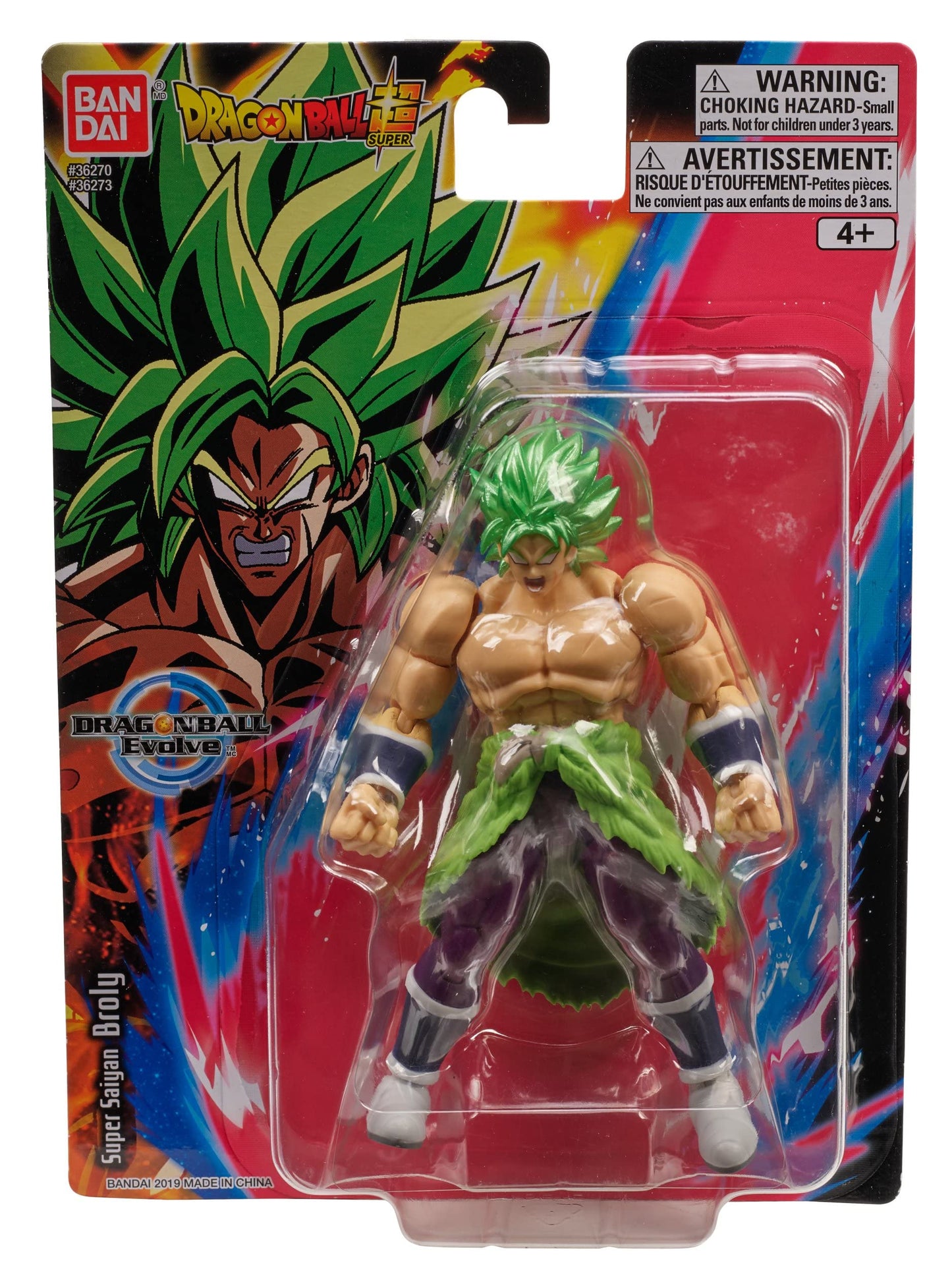 Bandai Namco - Dragon Ball Super - Super Saiyan Broly, Dragon Ball Evolve 5" Action Figure
