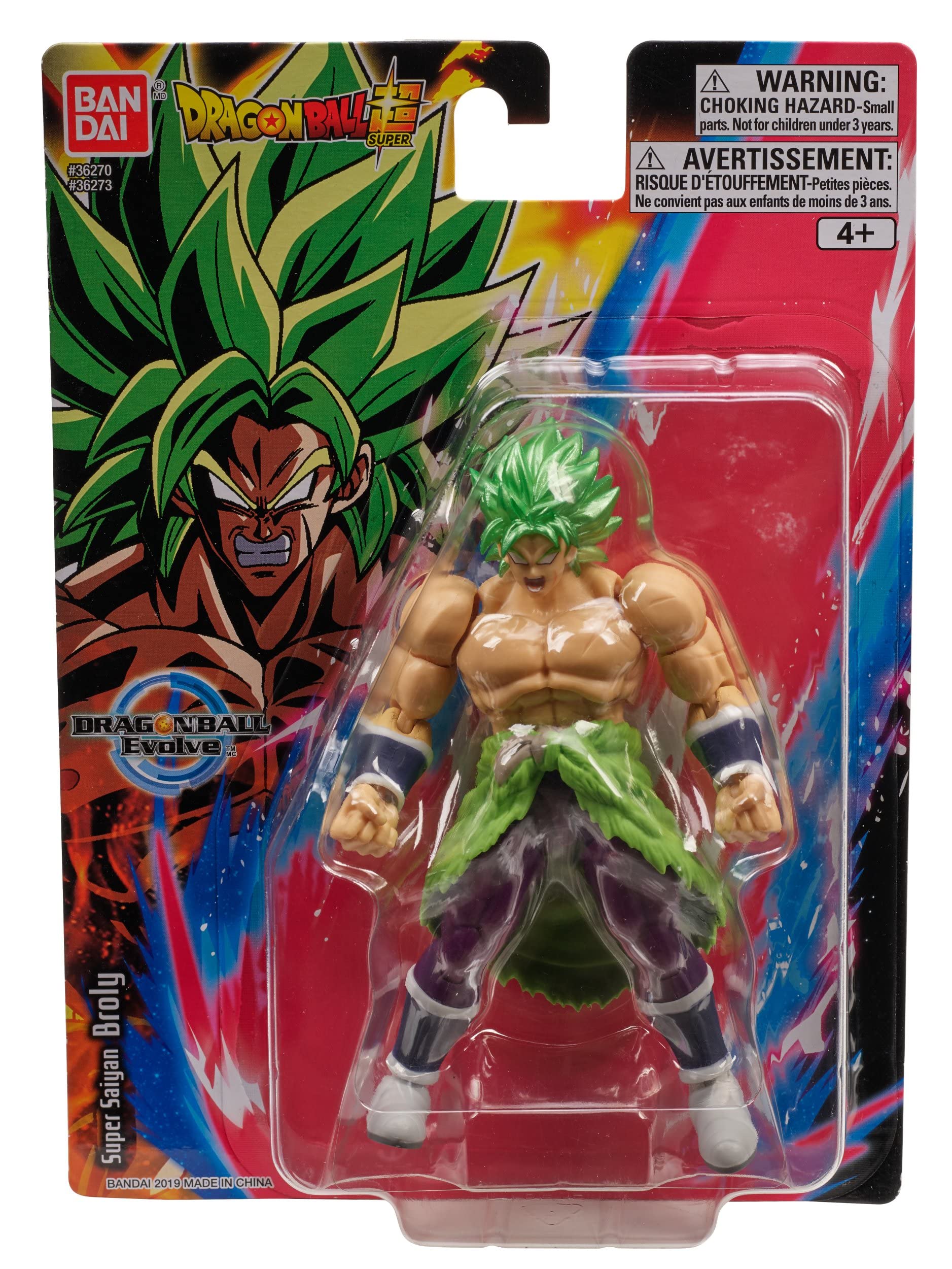Bandai Namco - Dragon Ball Super - Super Saiyan Broly, Dragon Ball Evolve 5" Action Figure