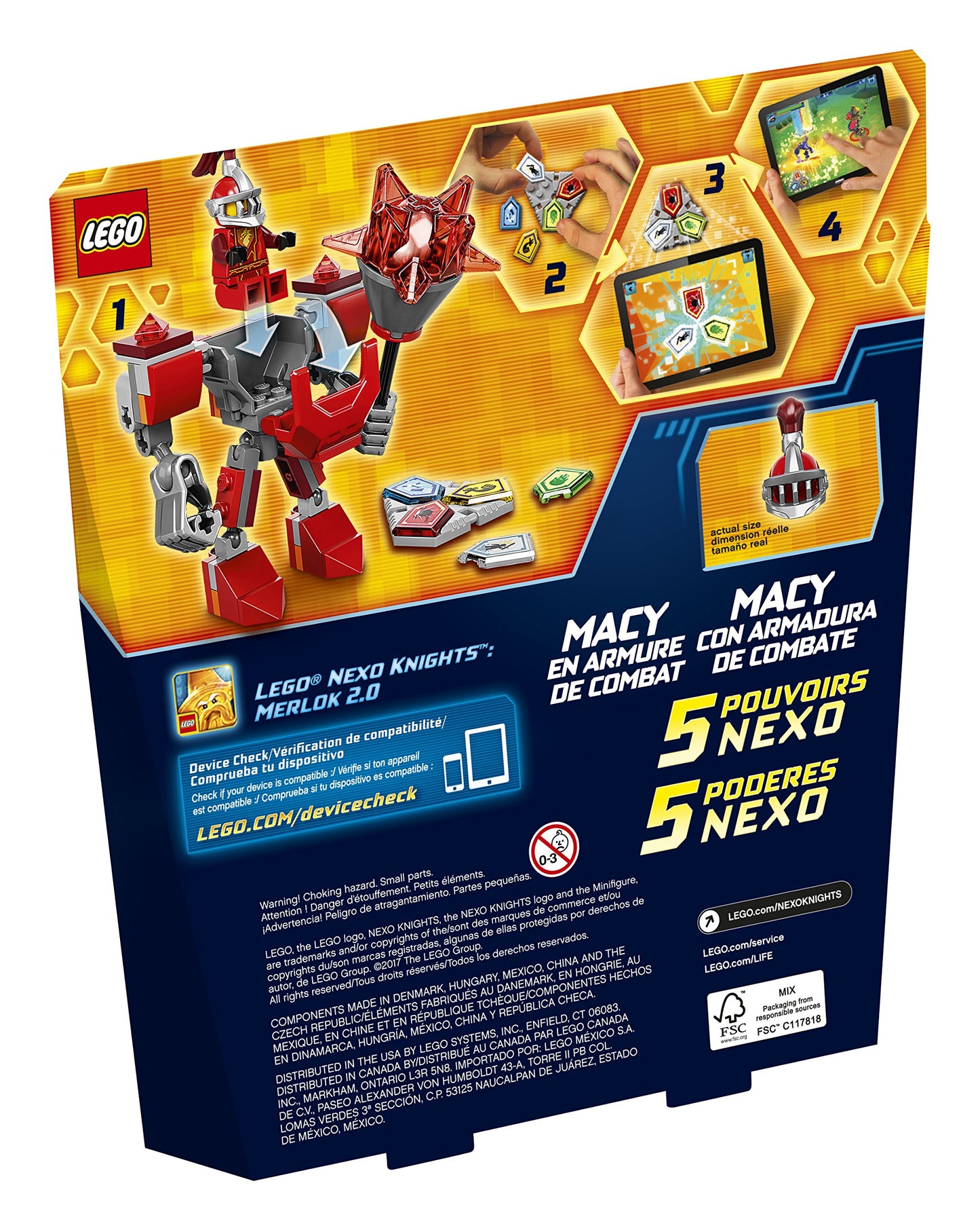 LEGO Nexo Knights Battle Suit Macy 70363 Building Kit (66 Piece)
