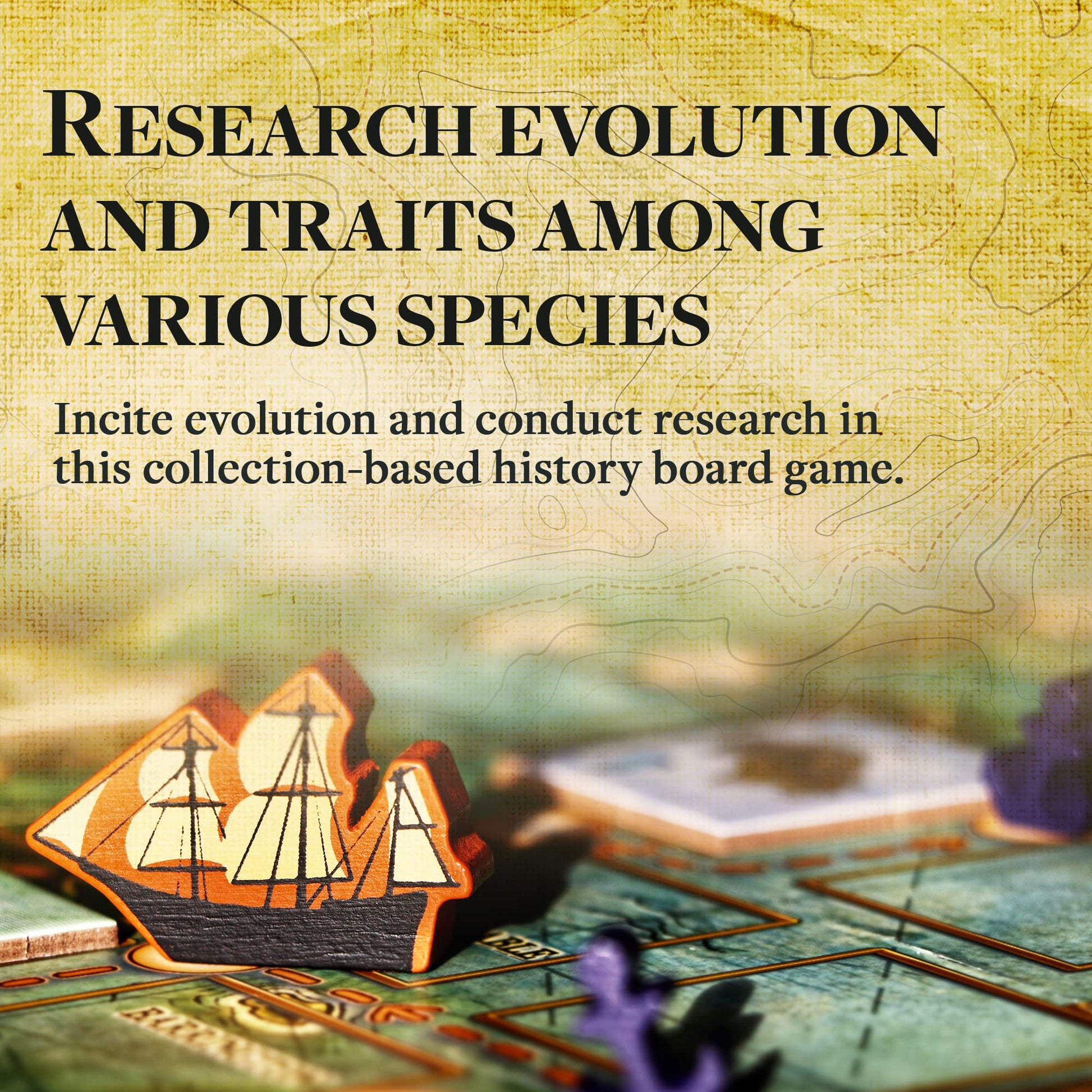 On The Origin of Species | An Evolutionary Research Board Game by Artana Games | Charles Darwin's Trip Through the Galapagos as a Strategic Science