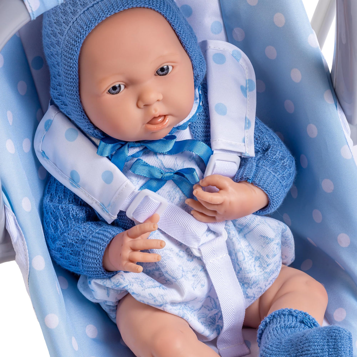 JC Toys - for Keeps Playtime | 2 in 1 Baby Doll Swing and Portable Carrier | for Dolls up to 18" | Ages 3+ | Blue