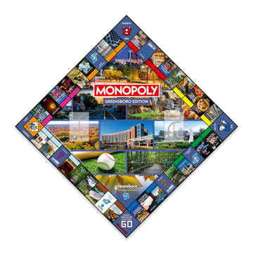 Monopoly Board Game - Greensboro, NC Edition: 2-6 Players Family Board Games for Kids and Adults, Board Games for Kids 8 and Up, Great for Game Night