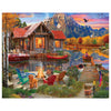 White Mountain 1000 Piece Jigsaw Puzzle Cabin Fall, Family Retreat