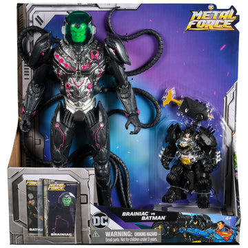 DC Comics Metal Force Brainiac vs Batman Figure Pack