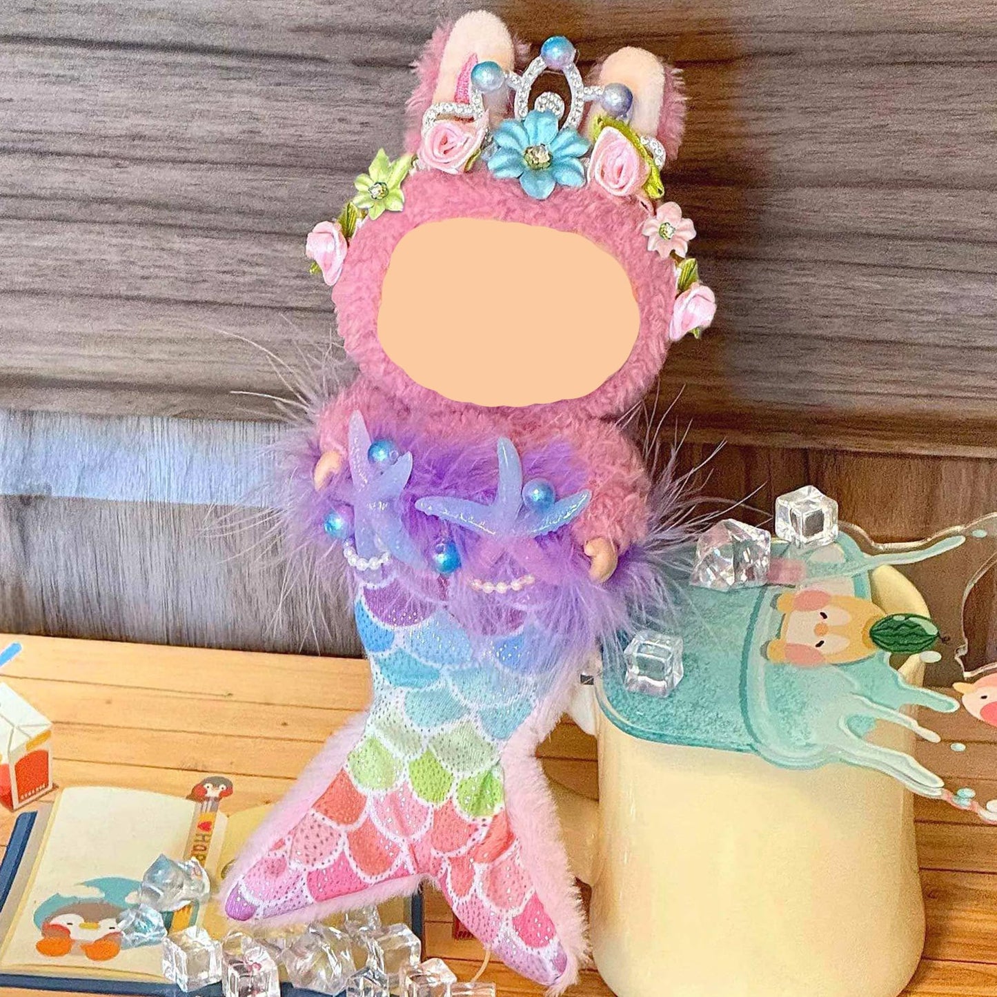 17cm Doll Clothes Set & Outfit Set (NO Doll), Premium Fashion Dresses for Dolls Accessories Suit, Luxury Chic Doll Clothing & Style Bundle (Mermaid)