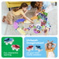 PicassoTiles 131PC Magnetic Tiles, Marble Run, Race Track Building Toy Set