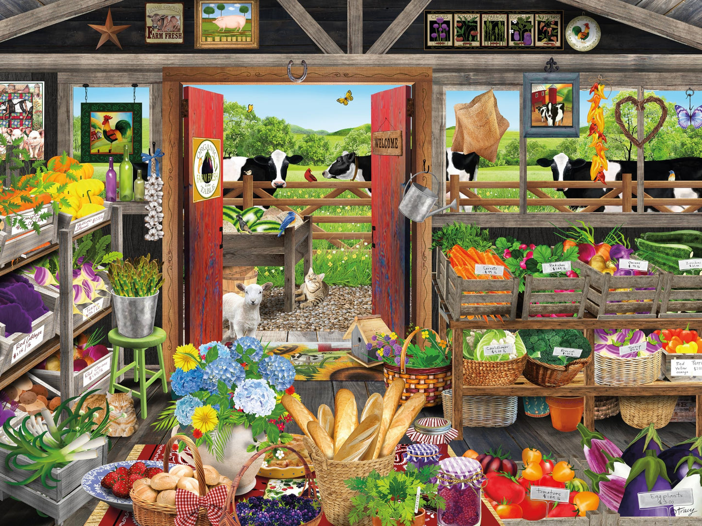 Ceaco - Country Market - 500 Piece Jigsaw Puzzle for Adults