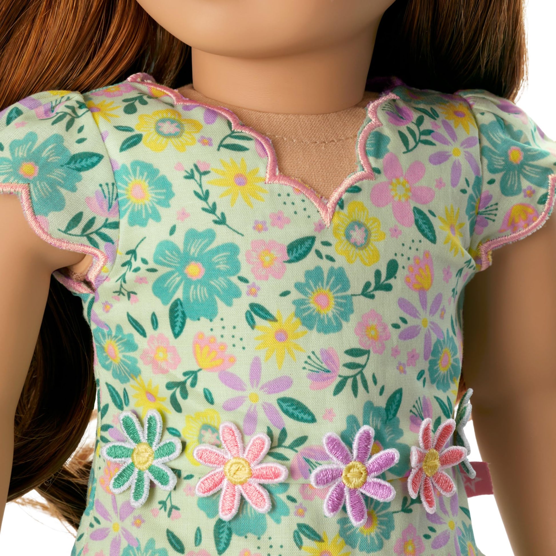 American Girl Truly Me, 18-inch Doll Clothes, Pastel Petals Dress, with Headband and Flats, Ages 6+