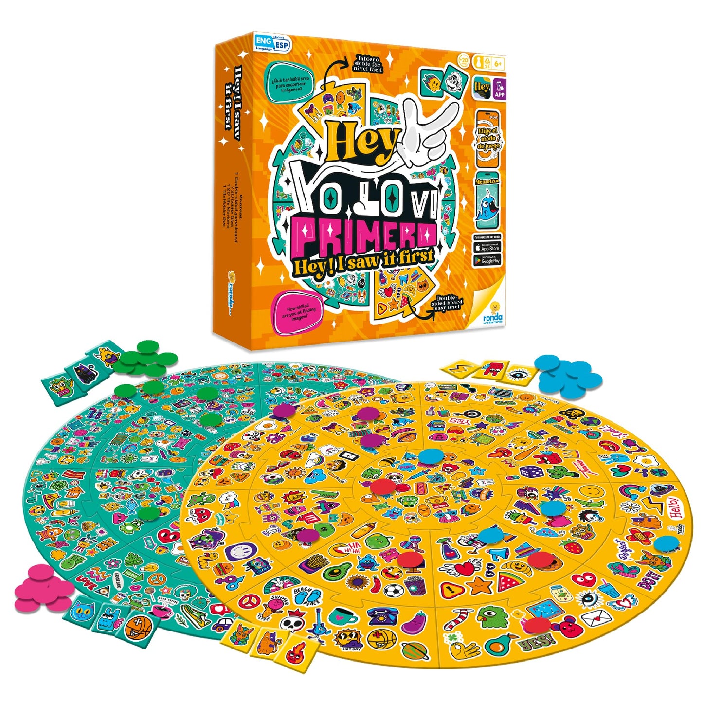 RONDA Hey I Saw It First Memory Board Game for Families Ages 6+