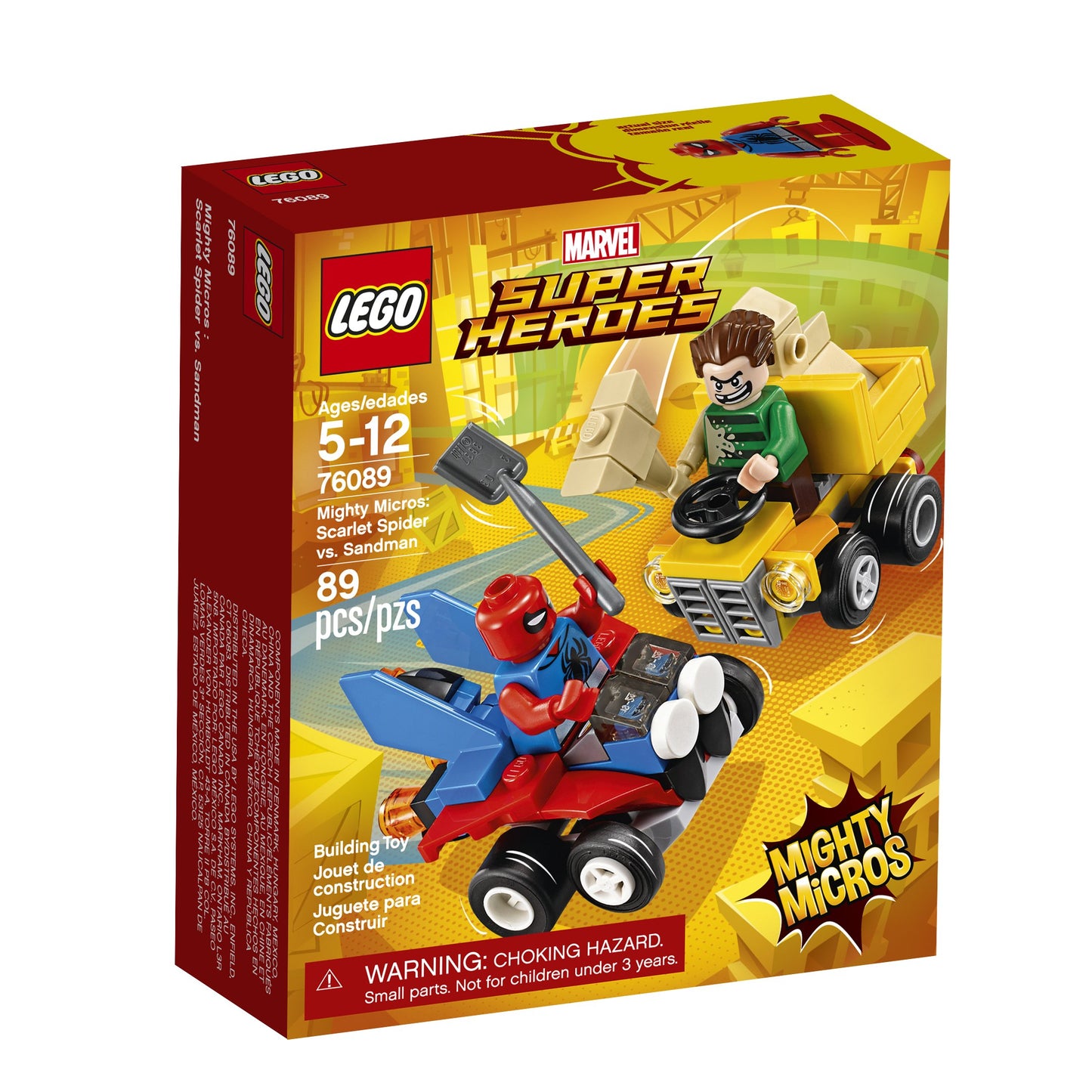 LEGO Marvel Super Heroes Mighty Micros: Scarlet Spider vs. Sandman 76089 Building Kit (89 Piece)