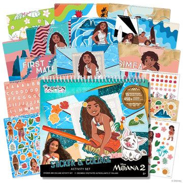 Fashion Angels Disney Moana 2 Sticker & Collage Activity Set