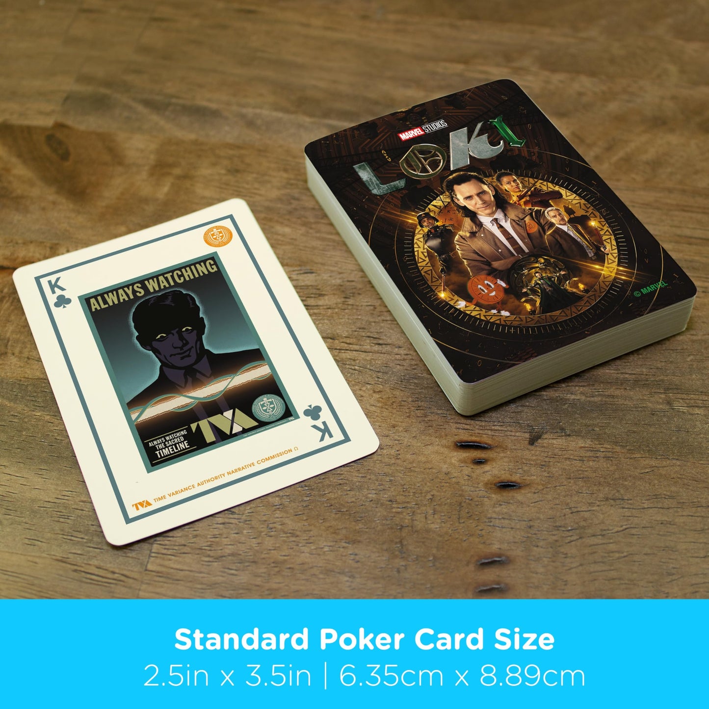 Aquarius Marvel Loki Playing Cards - Loki Themed Deck of Cards for Your Favorite Card Games - Officially Licensed Marvel Comics Merchandise