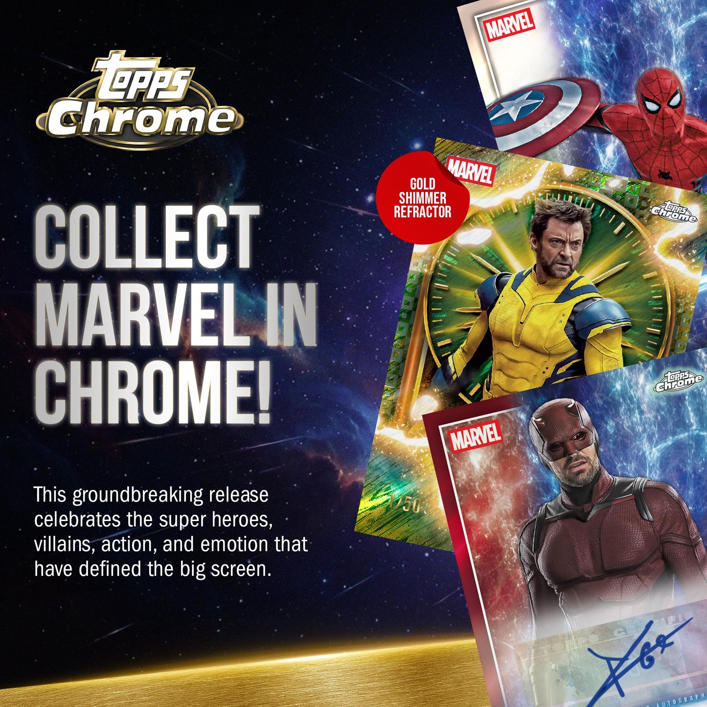 2025 Topps Marvel Studios Chrome - Factory Sealed - Value Box